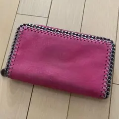 ステラマッカートニー　ファラベラ長財布　ビビットピンク