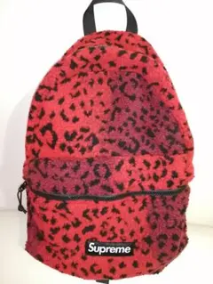 シュプリーム レオパード ヒョウ柄 リュック Leopard 鞄 赤 redのサムネイル