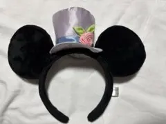 ミッキー耳付きカチューシャ シルバー帽子