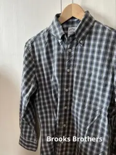Brooks Brothers ボタンダウンシャツ（ネイビーチェック）