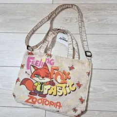 新品 ズートピア トートバッグ ショルダーバッグ ニック ベージュ