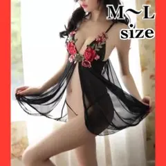 [下着セット]セクシーランジェリー Tバック ベビードール薔薇 バラ ローズ