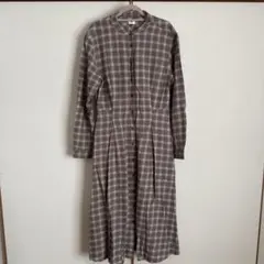 ユニクロ チェックワンピース