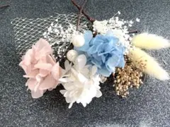 (特別価格)卒業式髪飾り成人式婚礼　ブライダル　卒業式　ドライフラワー　ヘアピン