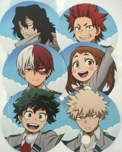 ナムコ限定　僕のヒーローアカデミア　ノベルティ　うちわ　6種セット