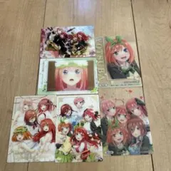五等分の花嫁 クリアカード 5枚セット