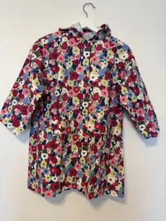 OCEAN & GROUND 総柄レインコート　花柄　Ｌ（120-130cm）