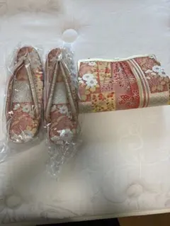 和装履物とクラッチバッグセット 45