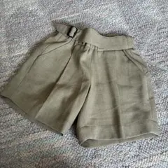 MOUN TEN. ベルト付きベージュショートパンツ 110サイズ