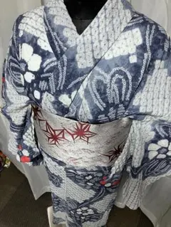 A84夏着物 洗える 有松鳴海絞り 高級浴衣 花 綿 美品 - メルカリ