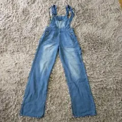 オーバーオール　サロペット　デニム　サイズフリー