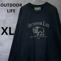 OUTDOOR LIFE スウェット　トレーナー　USA製　インポート　裏起毛のサムネイル