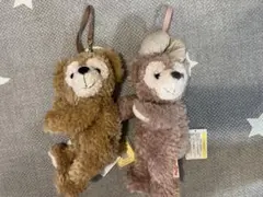 ダッフィー&シェリーメイ　ぬいぐるみポーチ　ハンドメイドの着せ替え付き