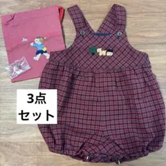 美品◇Familiar◇ファミリア◇ベビーダルマオール&巾着&ミニブローチ 3点