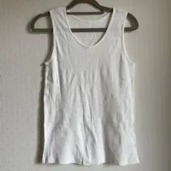 FancyLand リブ編みアンダーシャツ ホワイト