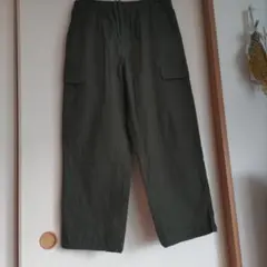 無印良品 カーゴパンツ メンズ Ｌサイズ カーキ オリーブグリーンのサムネイル