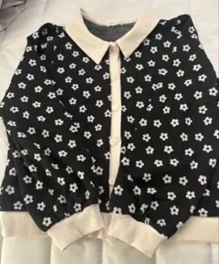 COLZA 花柄 長袖カーディガン M