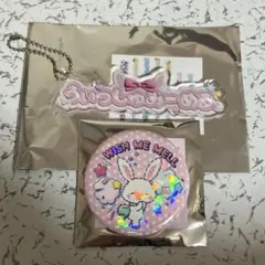 サンリオ　むにゅぐるみパティオ　缶バッジ　アクリルキーホルダー　アクキー　メル