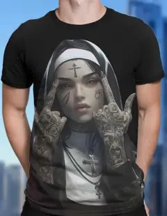 タトゥーアート Tシャツ ブラック　Yuria Shop