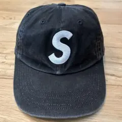 Supreme Pigment Coated S Logo 6-Panel 黒