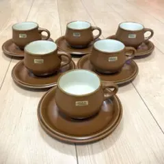 新品未使用ノリタケ フォークストーン カップソーサー ６客セット ストーンウェア