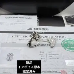 ギャラ原本等付属品完備 クロムハーツ フローラルクロスリングパヴェ 