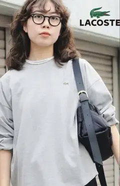 LACOSTE × BEAMS ボーダーロングスリーブTシャツ ネイビー - メルカリ