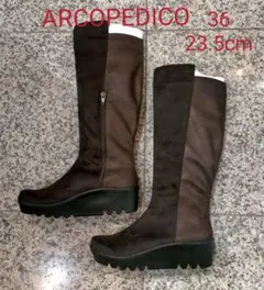 【ARCOPEDICO】36 23.5cm 厚底ロングブーツ