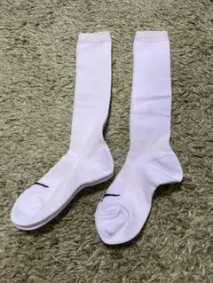 Mizuno ホワイト長ソックス 24-27cm 2足組