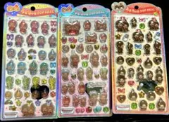 うるちゅるポップシール　もんちっち　3種類セット