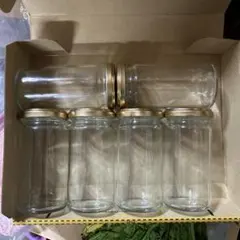 ガラス瓶 6個セット ゴールド蓋