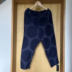 HEAVENLY 水玉柄 ドット柄 イージーパンツ サルエルパンツ ブルー