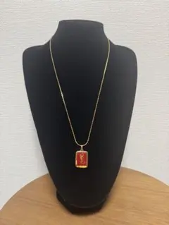 YSL イヴサンローラン ネックレス スクエア レッドのサムネイル