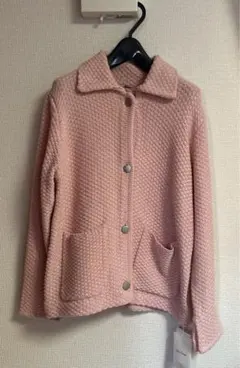 タグ付き新品未使用　ミラオーウェン　ツイード風襟付きニットジャケット