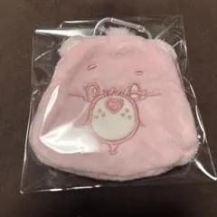 ケアベア サンキューマート ダイカットポーチ カラビナ付き ピンク