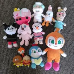 アンパンマン ぬいぐるみ キーホルダー12個セット