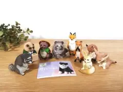 動物フィギュア タヌキ キツネ など 9点まとめ売り