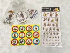 おさるのジョージ　ステッカー、シール