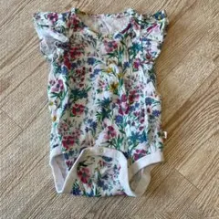 baby gap 花柄フリル袖ボディスーツ 12-18ヶ月