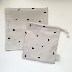 給食セット　ハンドメイド　コップ袋＋ナフキン