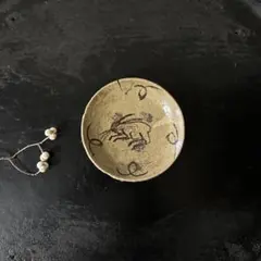 古唐津　兎小皿　うさぎ　武雄系小峠窯　平盃　骨董　検:白洲正子　西岡小十　李朝 古唐津 兎小皿 うさぎ 武雄系小峠窯 平盃 骨董 検:白洲正子 西岡小十