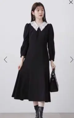 ♦︎週末値下♦︎PROPORTION BODY DRESSINGレース襟ワンピース