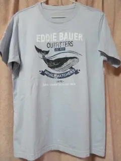 値下げ！ Eddie Bauer クジラプリント Tシャツ