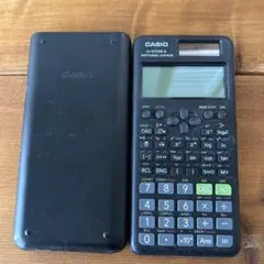 関数電卓　カシオfx-375ES A ブラック　ケース、取扱説明書付き