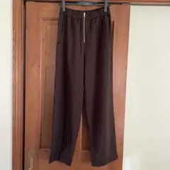 ZARA ダークブラウン スラックス ウエストゴム