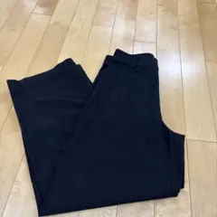 UNIQLO ジャージーバレルレッグパンツ ブラック　補正無しのサムネイル
