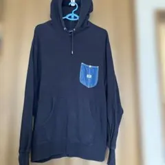 ✨Lee ブラックパーカー Lサイズ デニムポケット付き✨LEE