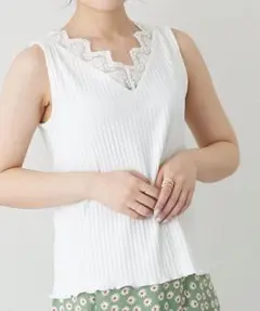 NICE CLAUP ナイスクラップ タンクトップ Ｖレースインナー