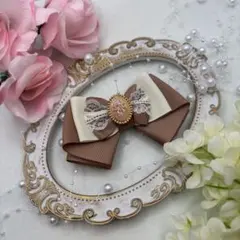 【BR02】ヘアクリップ 夢見るテディベアシリーズ