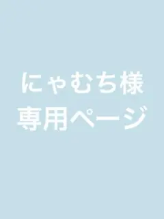 にゃむち様専用ページ
